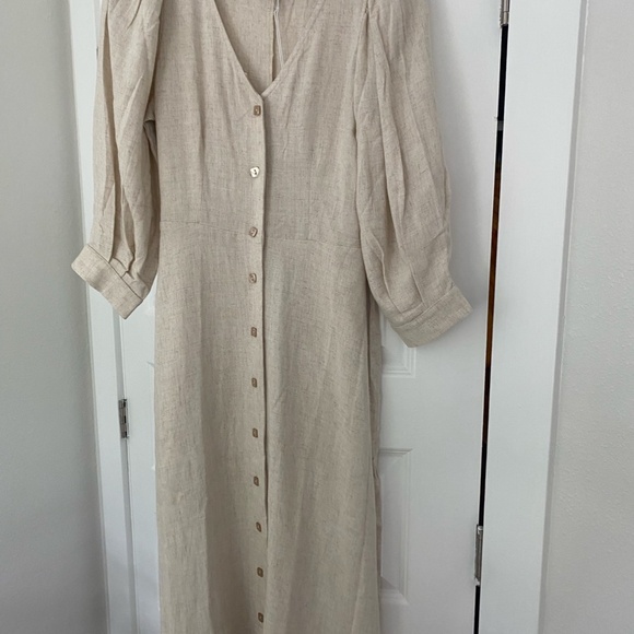 NWT Linen Agnes Midi Dress - Picture 6 of 6